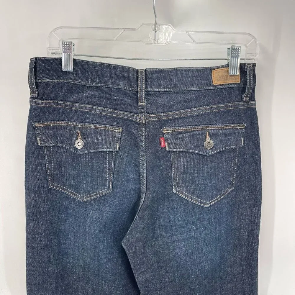 Levi's Womens Bootcut 512 Jeans Perfectly Slimming Denim Stretch Blue 12 Medium